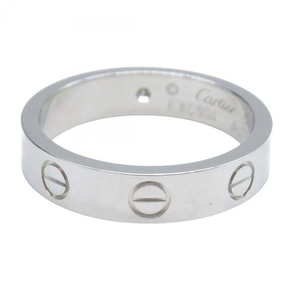 CARTIER 18k Silver Diamond Love Ring - Picture 3 of 8